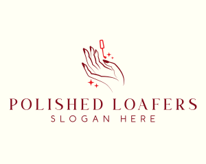 Nail Hand Polish logo design