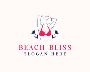 Bikini Bra Lingerie logo design