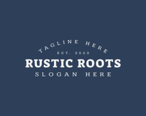  Rustic Masculine Business logo design