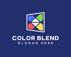 Colorful Geometric Shapes logo design