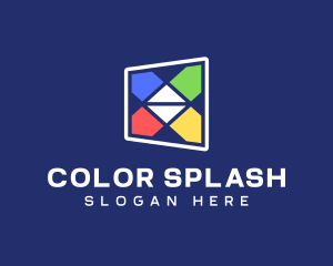 Colorful Geometric Shapes logo design