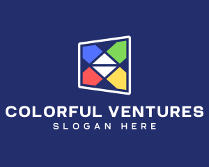 Colorful Geometric Shapes logo design