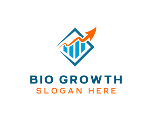 Growth Chart Arrow logo design