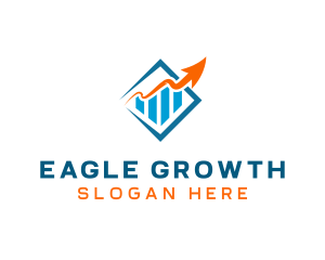 Growth Chart Arrow logo design