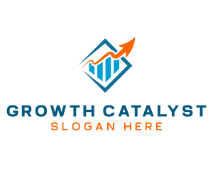 Growth Chart Arrow logo design