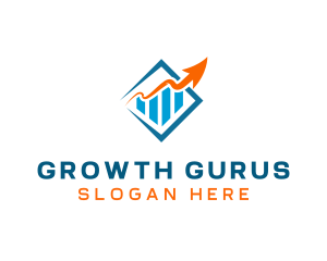 Growth Chart Arrow logo design