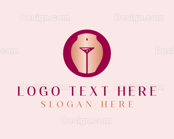 Tequila Glass Stripper Logo