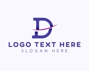 Creative Digital Letter D logo