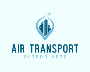 Cityscape Airline Flight logo design