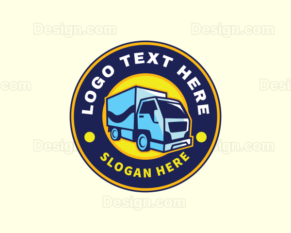 Delivery Truck Logistics Logo