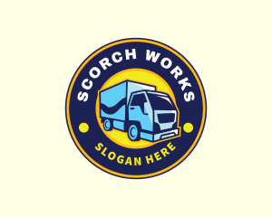 Delivery Truck Logistics Logo