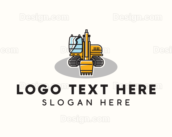 Industrial Excavator Equipment Logo