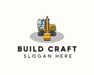 Industrial Excavator Equipment logo design