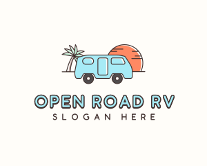 Camper Van Travel logo design