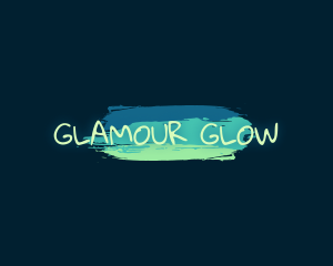 Playful Paint Glow Business logo design