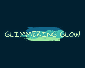 Playful Paint Glow Business logo design