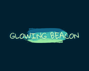 Playful Paint Glow Business logo design