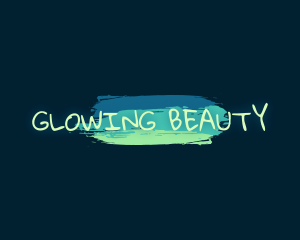 Playful Paint Glow Business logo design