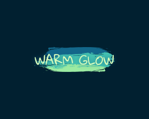 Playful Paint Glow Business logo design