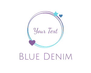 Romantic Blue Circle logo design