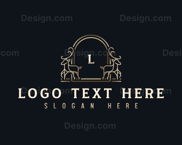 Luxury Deer Antler Logo