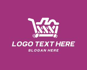 Grocery Shop Cart   logo