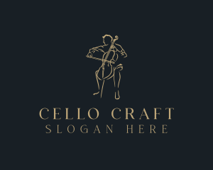 Cello Instrument Musician logo