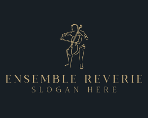 Cello Instrument Musician logo