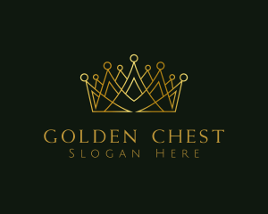 Golden Luxury Crown logo design