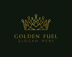 Golden Luxury Crown logo design