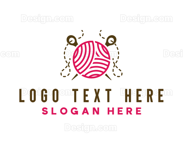 Knitting Needle Tailoring Logo