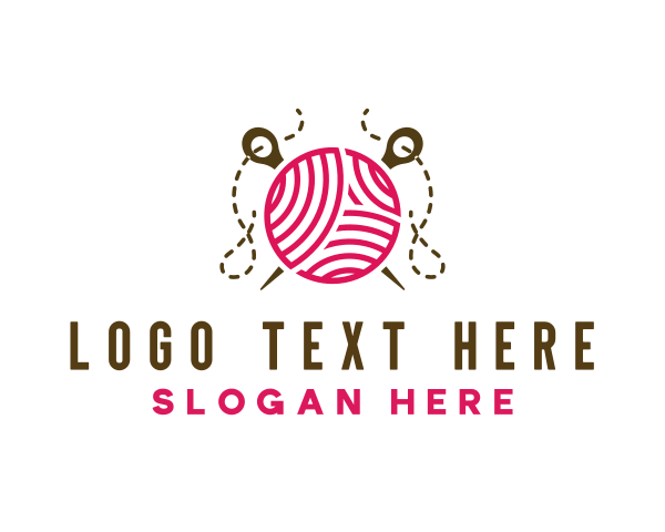 Knitting logo example 3