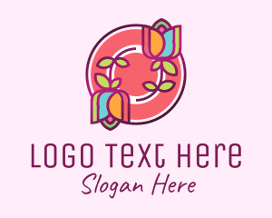 Colorful Flowers Spa logo design