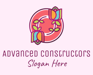 Colorful Flowers Spa logo design