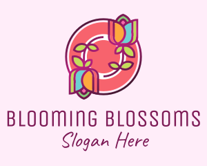 Colorful Flowers Spa logo design