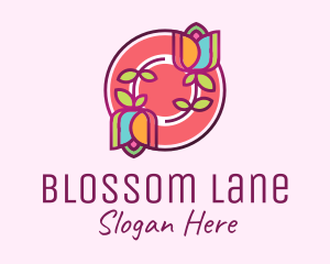 Colorful Flowers Spa logo design