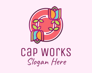 Colorful Flowers Spa logo design