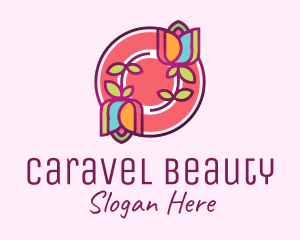 Colorful Flowers Spa logo design