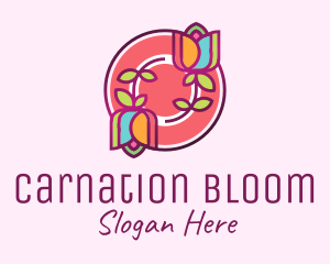 Colorful Flowers Spa logo design