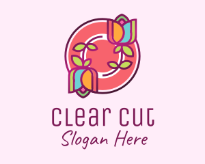 Colorful Flowers Spa logo design