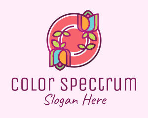 Colorful Flowers Spa logo design