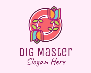 Colorful Flowers Spa logo design