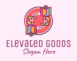 Colorful Flowers Spa logo design