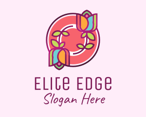 Colorful Flowers Spa logo design