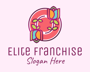 Colorful Flowers Spa logo design