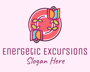 Colorful Flowers Spa logo design