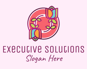 Colorful Flowers Spa logo design