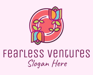 Colorful Flowers Spa logo design