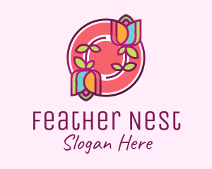 Colorful Flowers Spa logo design