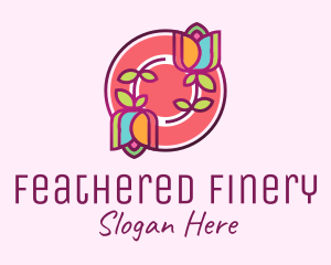 Colorful Flowers Spa logo design